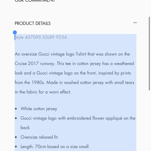 Like New - Authentic Gucci oversized logo t-shirt - Picture 10 of 11